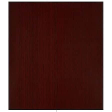 Anji Mountain Bamboo Tri-Fold Plush Chairmat with No Lip- Dark Cherry - 42 x 48 in. AMB0500-1011